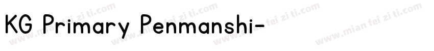 KG Primary Penmanshi字体转换